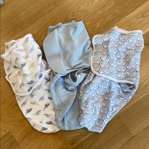 aden + anais Blue and White Swaddle Set